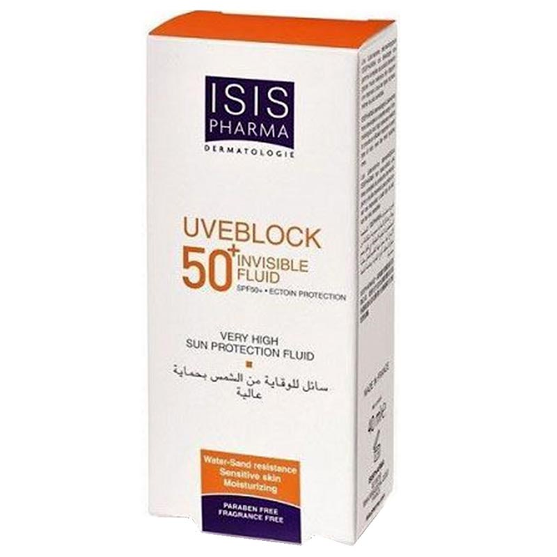 تصویر فلوئید ضد آفتاب بی رنگ آیسیس فارما 40 میلی